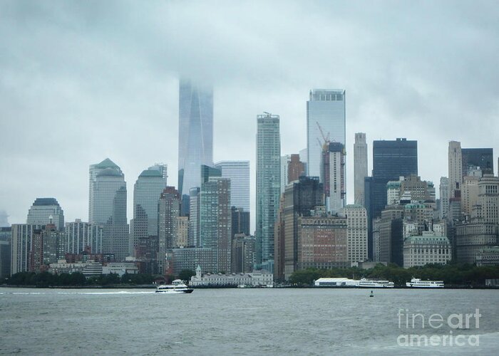 New York Greeting Card featuring the photograph Downtown New York City by Judy Hall-Folde