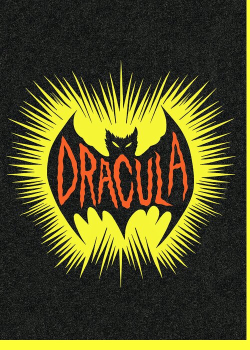 Afraid Greeting Card featuring the drawing Dracula Bat by CSA Images