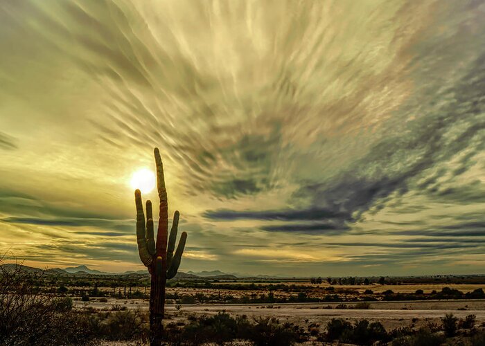 Arizona Greeting Card featuring the photograph Dramatic Sky by Ken Mickel