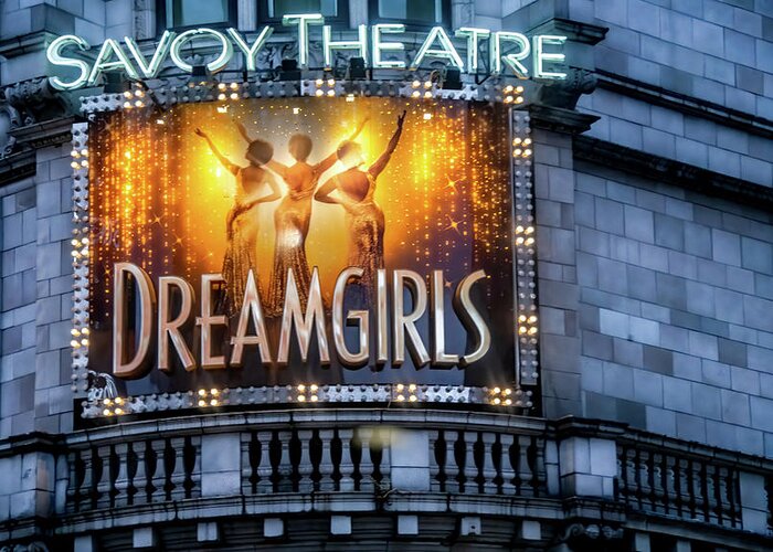 Marquee Greeting Card featuring the photograph Dream Girls Marquee, London by Marcy Wielfaert