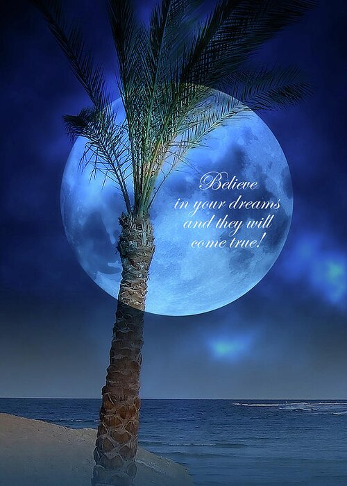 Dreams Greeting Card featuring the photograph Dreamland Blue Theme by Johanna Hurmerinta