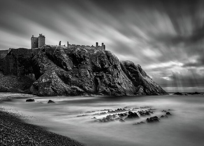 Dunnottar Castle Greeting Card featuring the photograph Dunnottar Castle by Dave Bowman