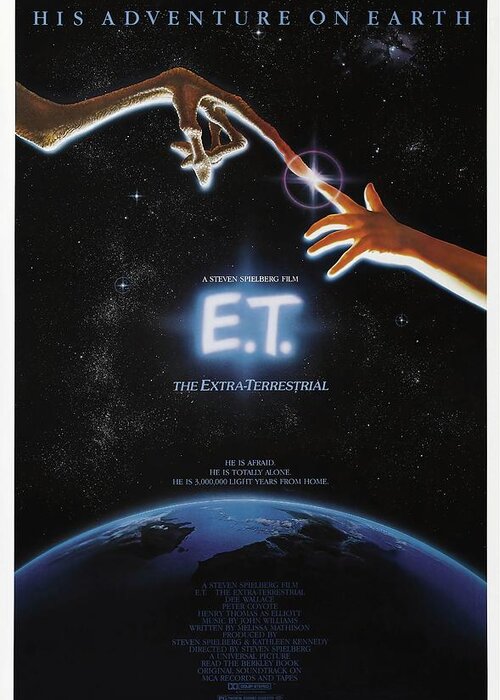 1980s Greeting Card featuring the photograph E. T. The Extra-terrestrial -1982-. by Album