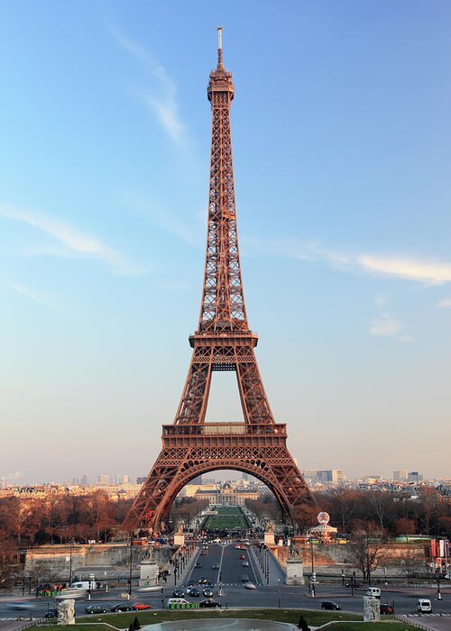 Arch Greeting Card featuring the photograph Eiffel Tower, Paris, France by Jumper