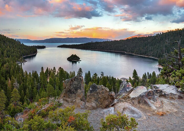 Bay Greeting Card featuring the photograph Emerald Bay Lake Tahoe by Leland D Howard