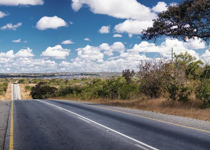 Africa Greeting Card featuring the photograph Endless Highway by Robert Grac