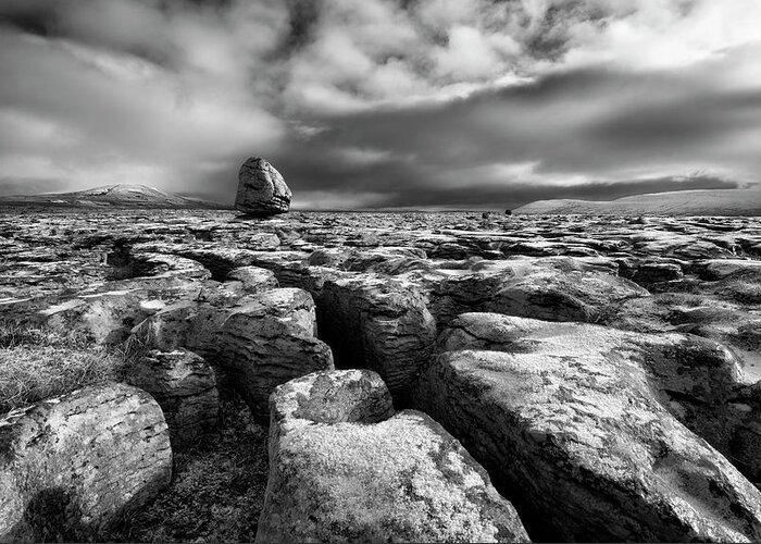Yorkshire Greeting Card featuring the photograph Erratic Boulders by Therion