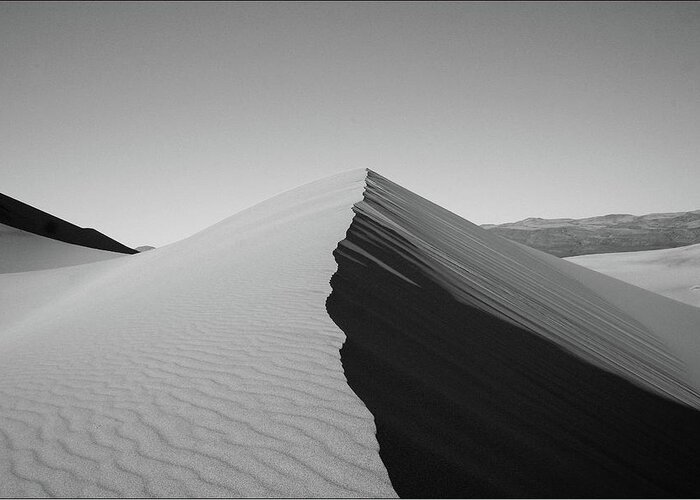 Scenics Greeting Card featuring the photograph Eureka Dunes, Death Valley National Park by Gary Koutsoubis