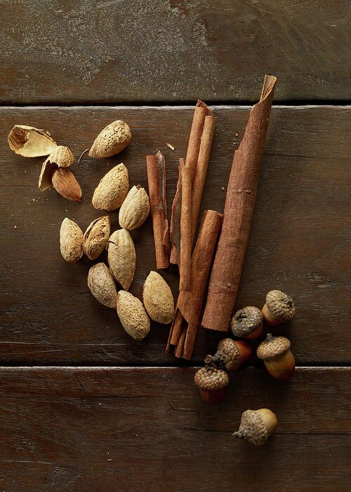 Nut Greeting Card featuring the photograph Fall Nuts And Spices by Shana Novak
