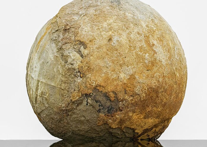 Balls Greeting Card featuring the photograph Famous Moeraki boulder isolated by Patricia Hofmeester