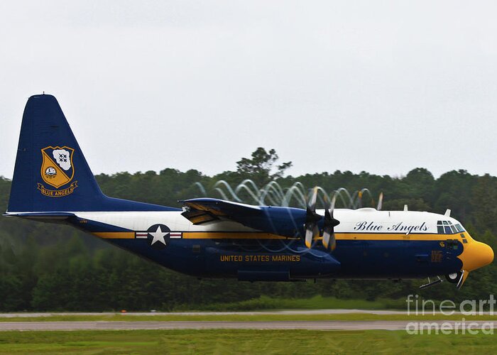 Blue Angels Fat Albert C130 Greeting Card featuring the photograph Fat Albert by Greg Smith