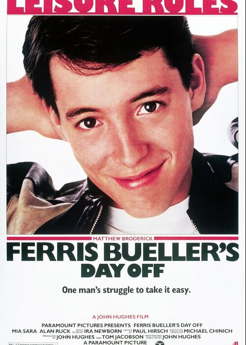 1980s Greeting Card featuring the photograph Ferris Bueller's Day Off -1986-. by Album