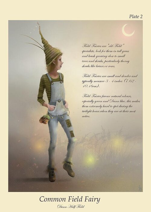 Fairy Greeting Card featuring the painting Field Fairy by Joe Gilronan