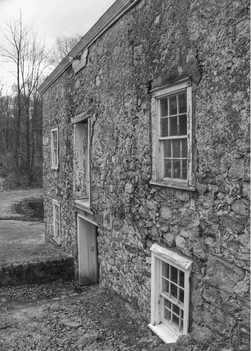 Waterloo Village Greeting Card featuring the photograph Fieldstone Workshop - Waterloo Village by Christopher Lotito