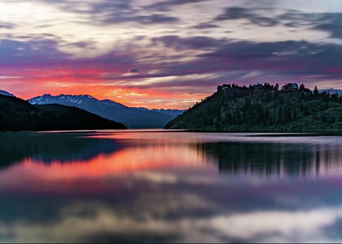 Sunset Greeting Card featuring the photograph Final Sunset At Summit Cove by Stephen Johnson