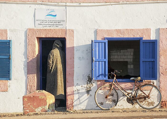 Essaouira Greeting Card featuring the photograph Fisherman Enquiry by Jessica Levant