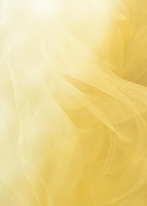 Yellow Greeting Card featuring the photograph Flowing Yellow Abstract Background by Jcarroll-images