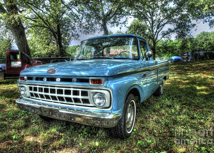 Truck Greeting Card featuring the photograph Ford 100 by Mike Eingle