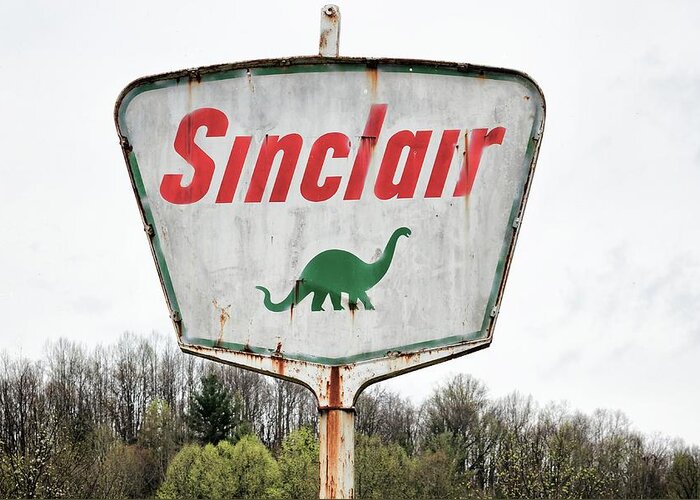 Sinclair Greeting Card featuring the photograph Fossil Fuel by Chris Buff