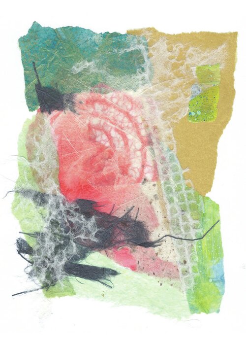Collage Greeting Card featuring the mixed media Fresh Pressed #10 by Christine Chin-Fook