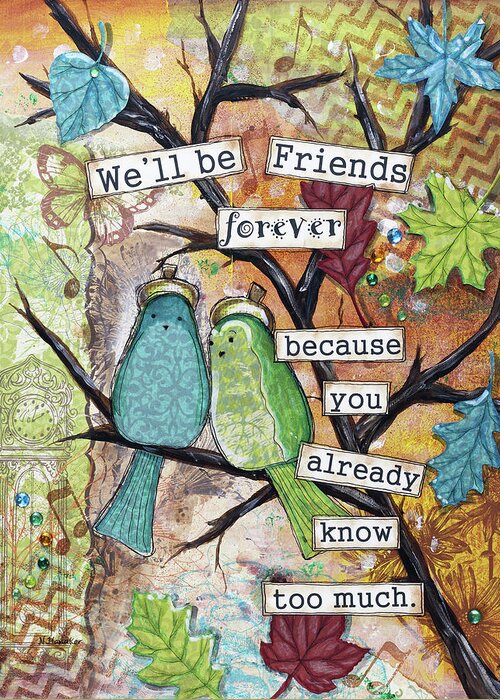 Let's be friends, Just because Cards & Quotes