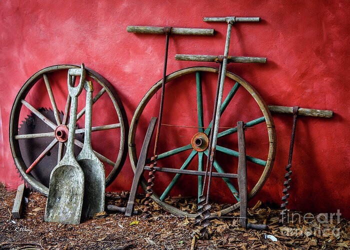 Old Tools Of The Founders Greeting Card featuring the photograph From the Distant Past by Rene Triay FineArt Photos