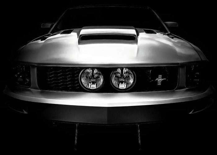 Ford Mustang Greeting Card featuring the photograph From the Shadows - Ford Mustang GT California Special - American Muscle Car by Jason Politte