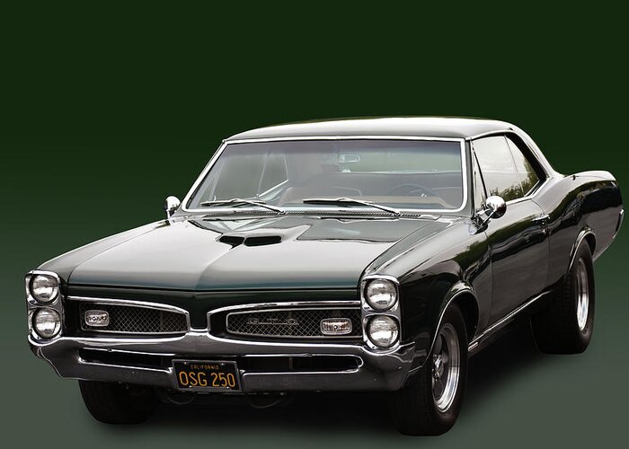 Pontiac Greeting Card featuring the photograph G T O 1967 by Bill Dutting
