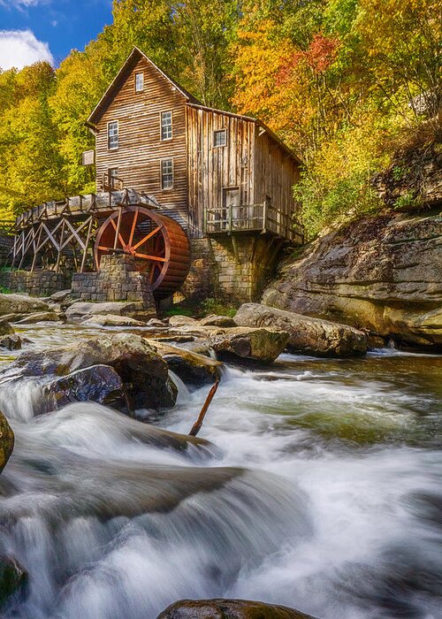 Wv Greeting Card featuring the photograph Glade Creek Mill by Amanda Jones