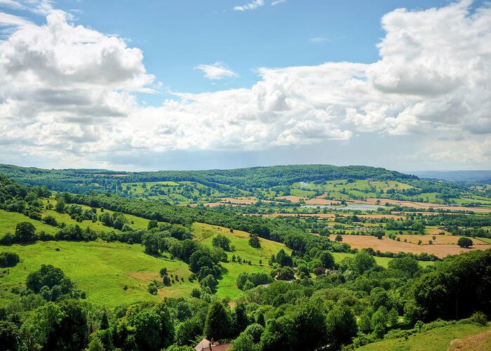 Scenics Greeting Card featuring the photograph Gloucestershire Countryside View In by Fotomonkee