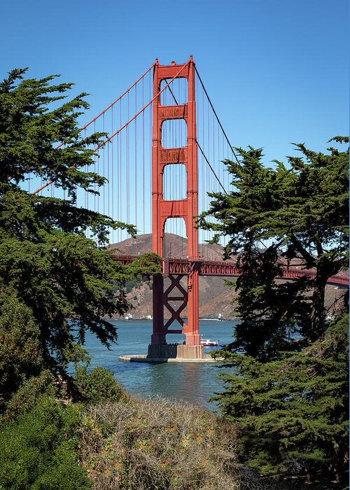 Landscape Greeting Card featuring the photograph Golden Gate Tower by Gary Geddes