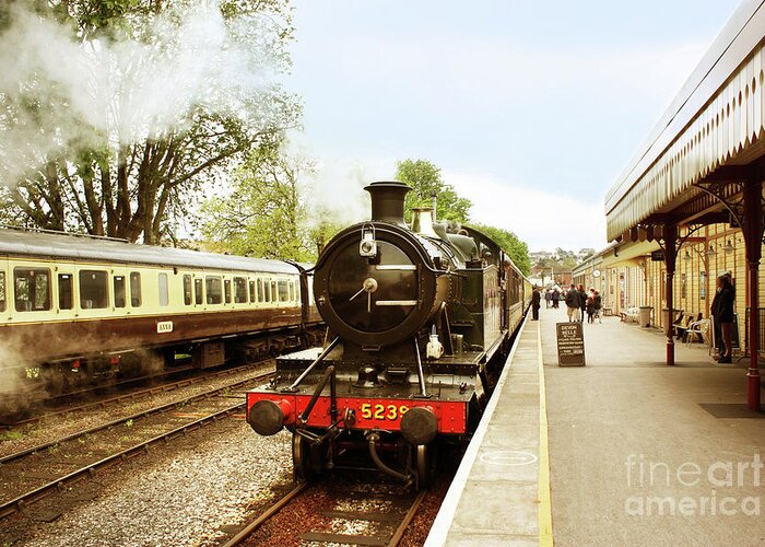 Paignton Greeting Card featuring the photograph Goliath the Engine and Anna by Terri Waters