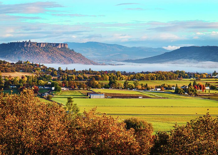 Oregon Greeting Card featuring the photograph Good Morning Rogue Valley by Dan McGeorge