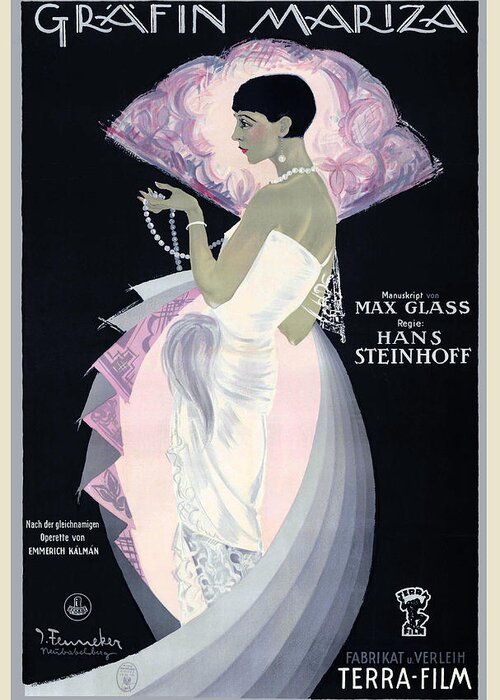 Weimar Greeting Card featuring the painting Grafin Mariza by Joseph Fenneker