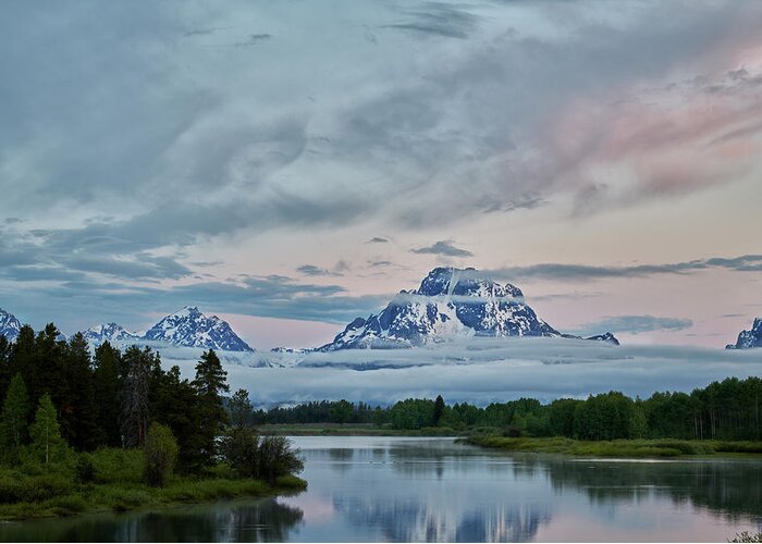 Tetons Greeting Card featuring the photograph Grand Tetons Morning by Jon Glaser