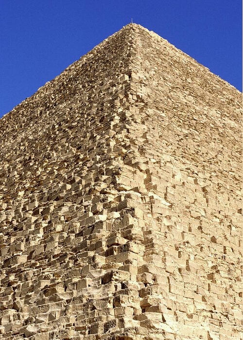 Giza Pyramids Greeting Card featuring the photograph Great Pyramid Of Cheops - Giza, Egypt by Hisham Ibrahim
