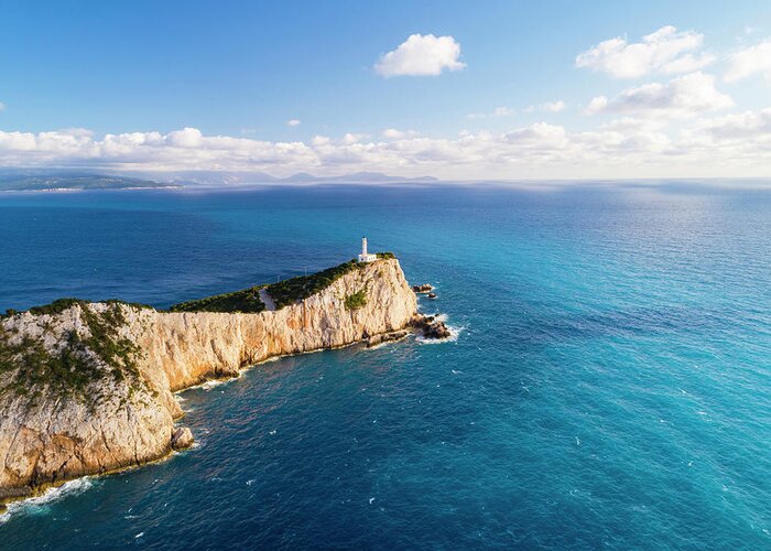 Mediterranean Sea View, Island in Greece Stock Image - Image of