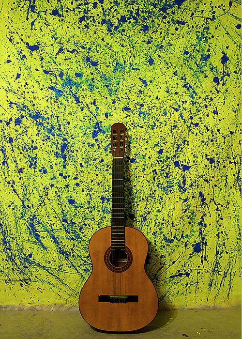 Music Greeting Card featuring the photograph Guitar by Lucas Ross