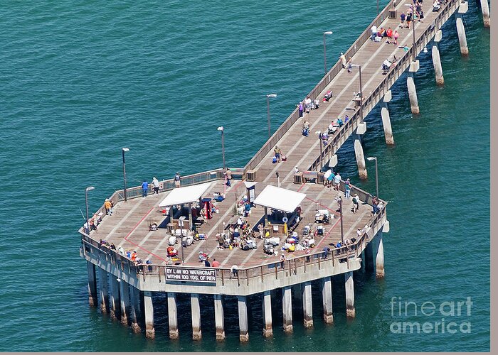 Gulf State Park Pier 7467 Greeting Card featuring the photograph Gulf State Park Pier 7467 by Gulf Coast Aerials -