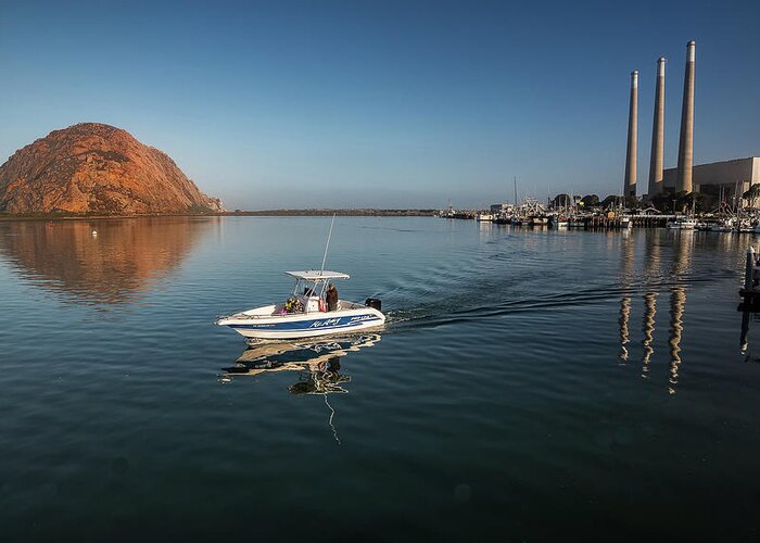 Morro Bay Greeting Card featuring the photograph Heading Out Early by Mike Long