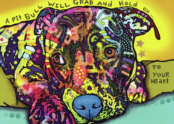 Hold Your Heart Greeting Card featuring the mixed media Hold Your Heart by Dean Russo