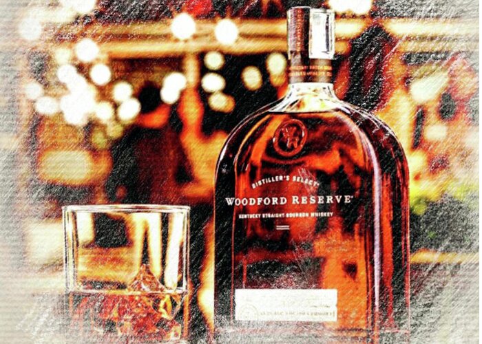 Woodford Reserve Greeting Card featuring the painting Holiday Spirit Woodford Reserve by CAC Graphics