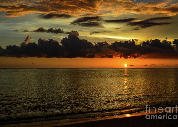 Sunset Greeting Card featuring the photograph Hour of Zen by Amy Lyon Smith