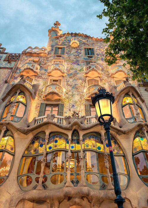 Casa Batllo Greeting Card featuring the photograph House of Bones by Slow Fuse Photography