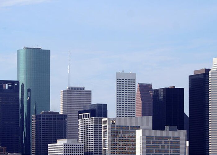 Corporate Business Greeting Card featuring the photograph Houston Skyline by Jlfcapture