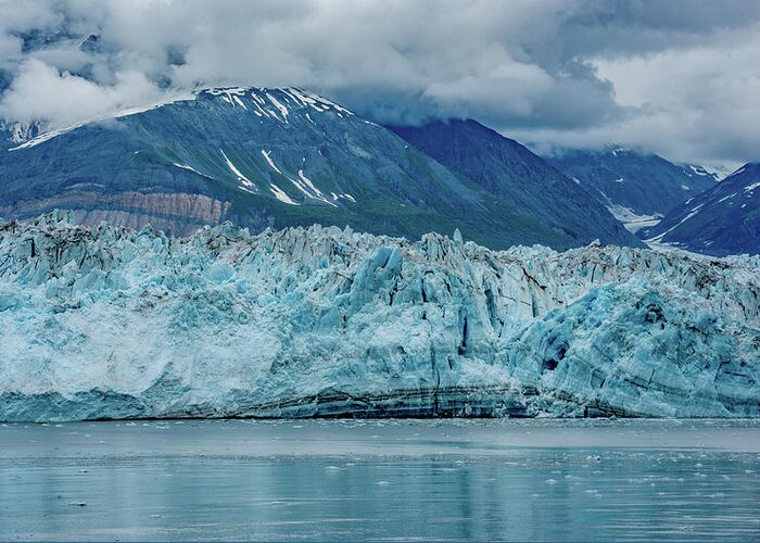 Frozen Greeting Card featuring the photograph Hubbard Glacier by Marcy Wielfaert