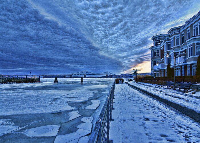 Jeffrey Friedkin Photography Greeting Card featuring the photograph Ice Station Hudson by Jeffrey Friedkin