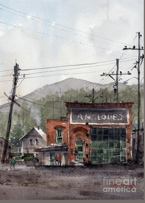 Idaho Springs Greeting Card featuring the painting Idaho Springs Adaptive Reuse by Tim Oliver