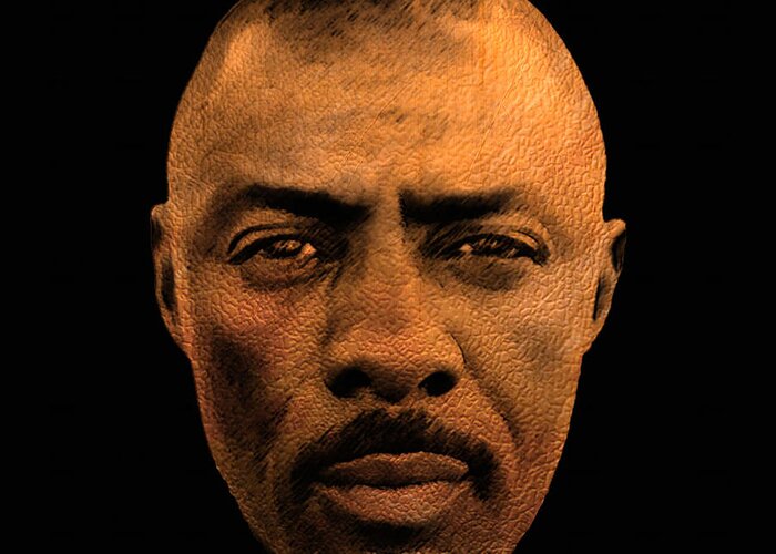 Faces Greeting Card featuring the digital art Idris Elba by Walter Neal