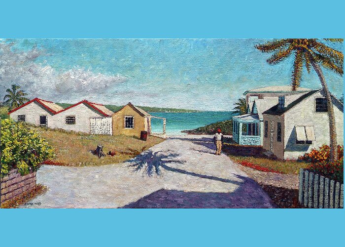 Island Life Greeting Card featuring the painting Island Life by Ritchie Eyma